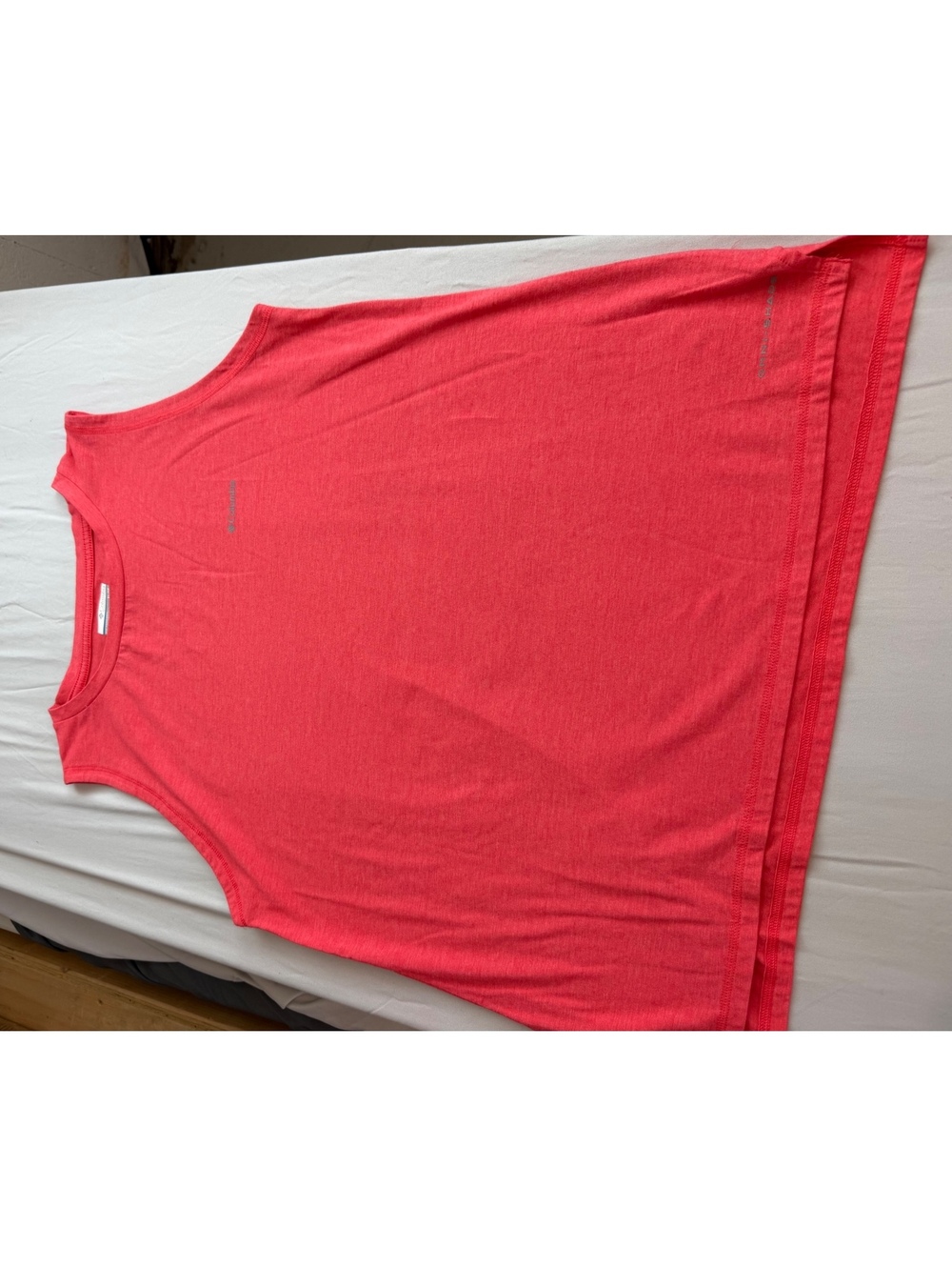 Columbia Omni-Wick Sleeveless Tank Top Coral Plus Sz XL Pleated Back